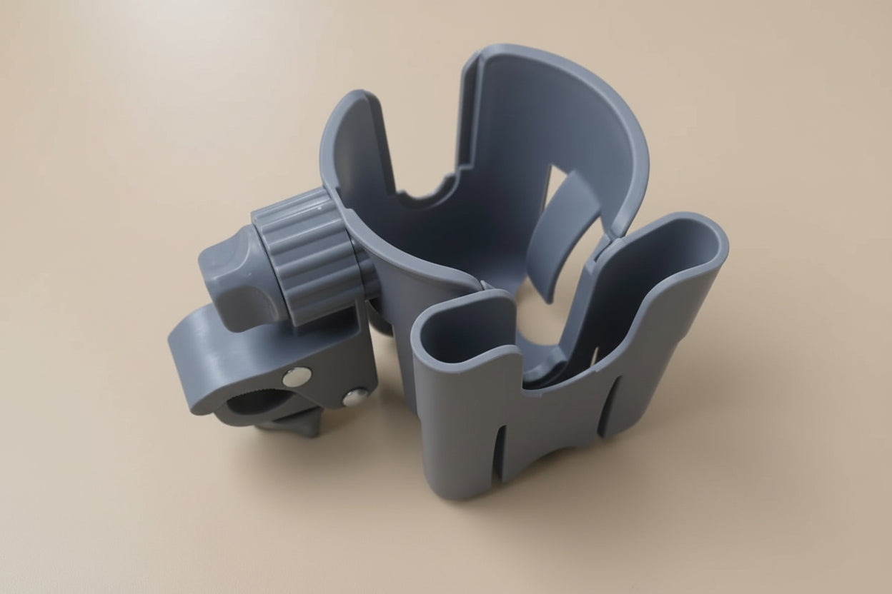 Universal Stroller Cup & Phone Holder - Grey