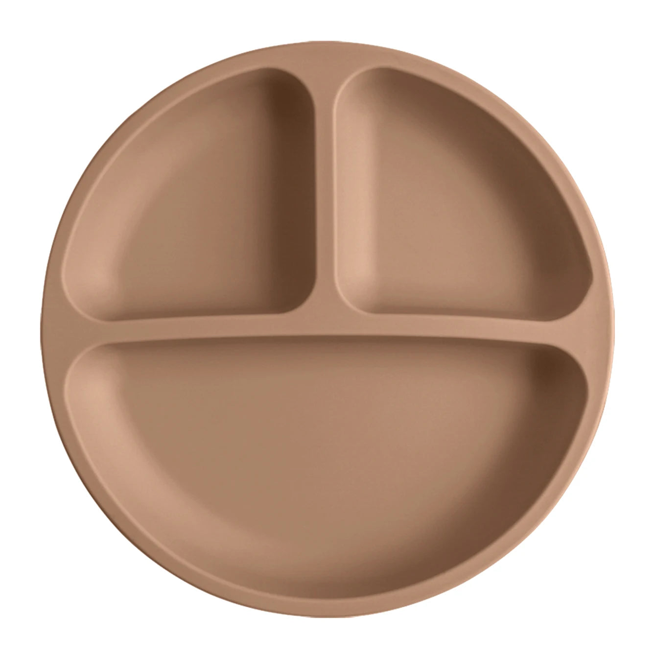 Anti-Flip Silicone Baby Plate with Suction Cup