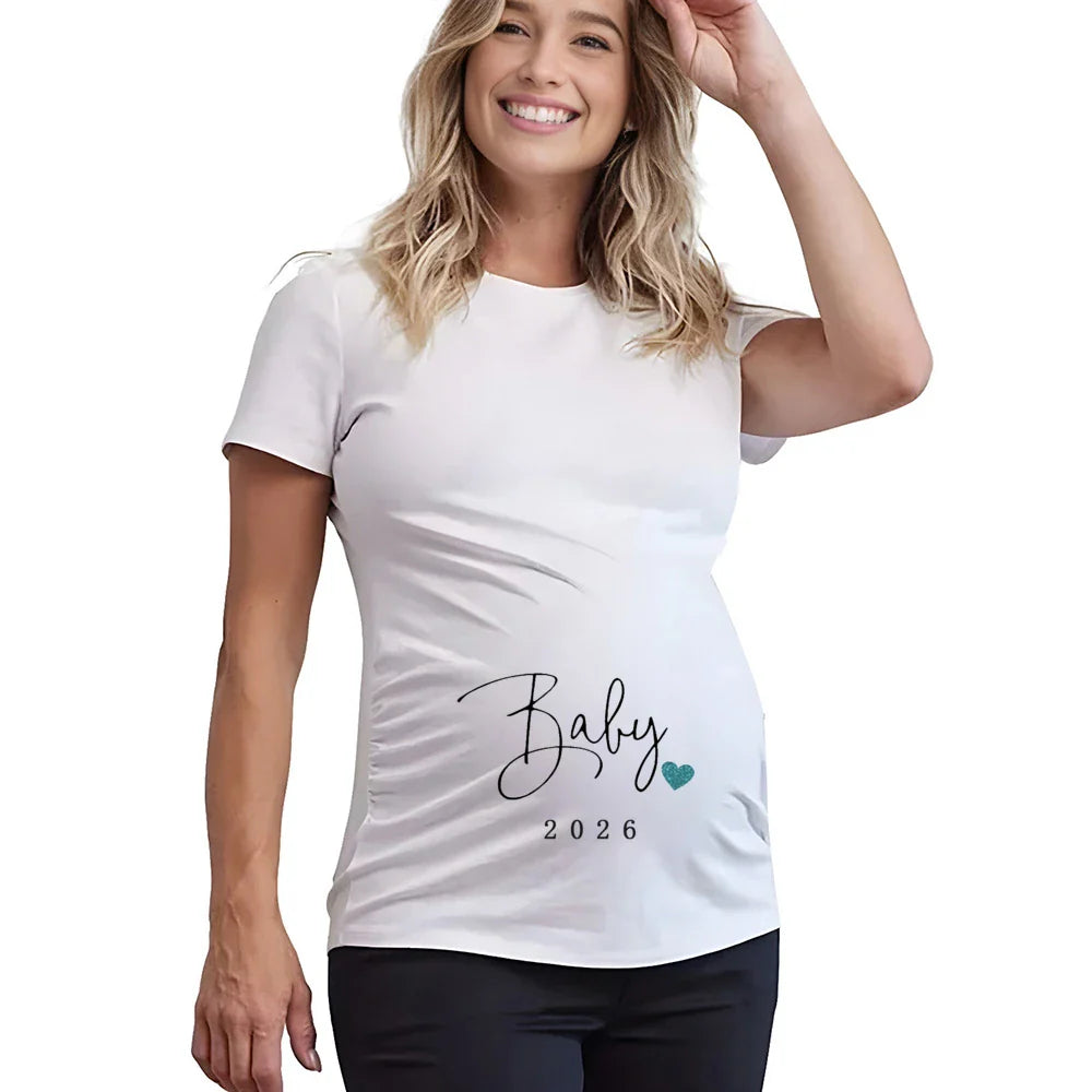 Baby Coming Soon 2026 Pregnancy Announcement T-Shirt - Maternity Tee for New Moms (Copy)
