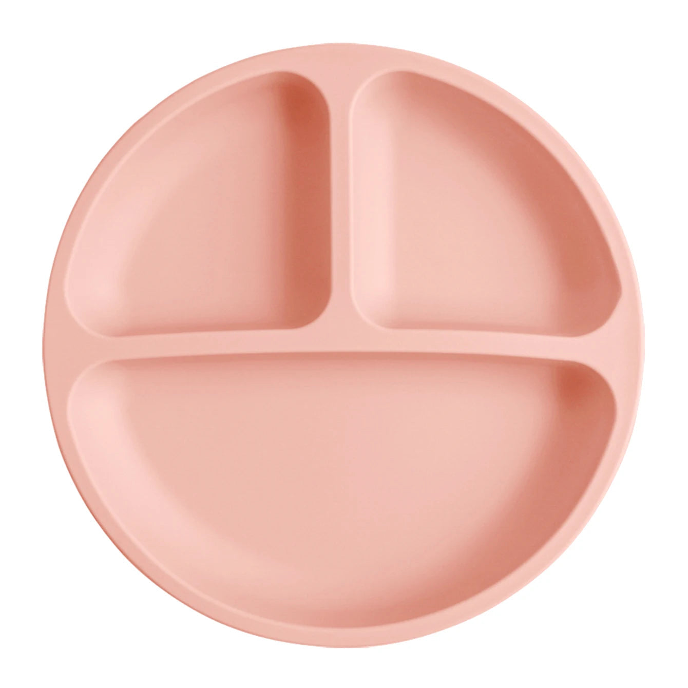 Anti-Flip Silicone Baby Plate with Suction Cup