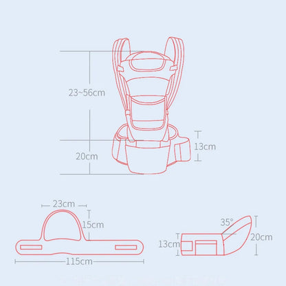 4-Way Ergonomic Baby Carrier and Backpack