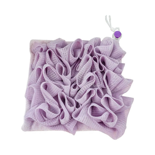 2-in-1 Exfoliating Bath Loofah Towel with Soap Pocket
